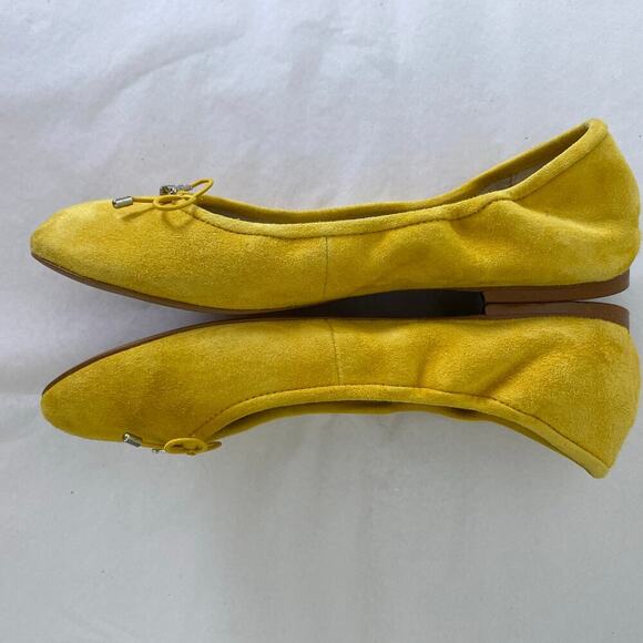 Sam Edelman Felicia Dijon Yellow Suede Ballet Flats Size 6.5 - Picture 9 of 9